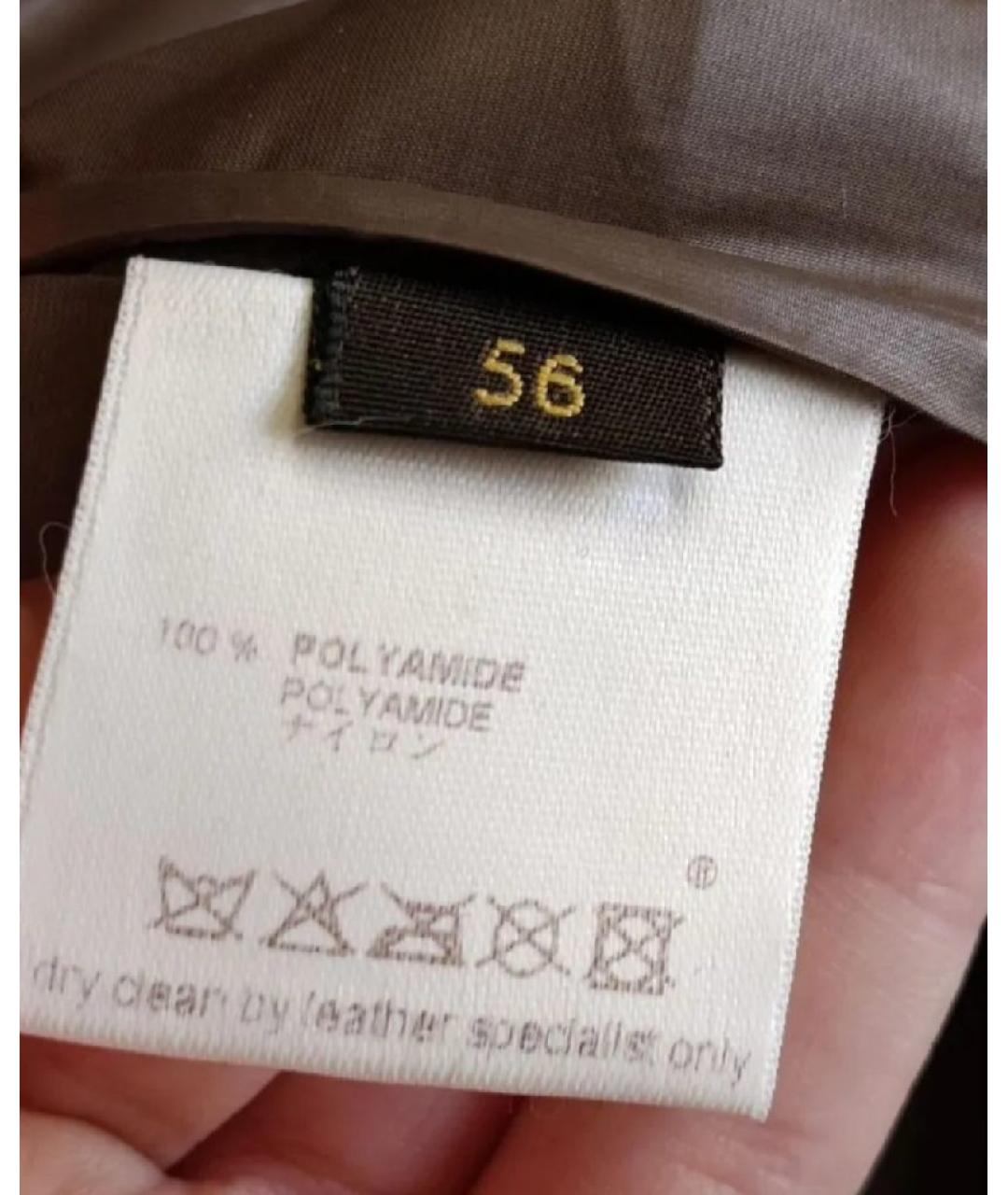 LOUIS VUITTON Коричневая полиамидовая куртка, фото 7