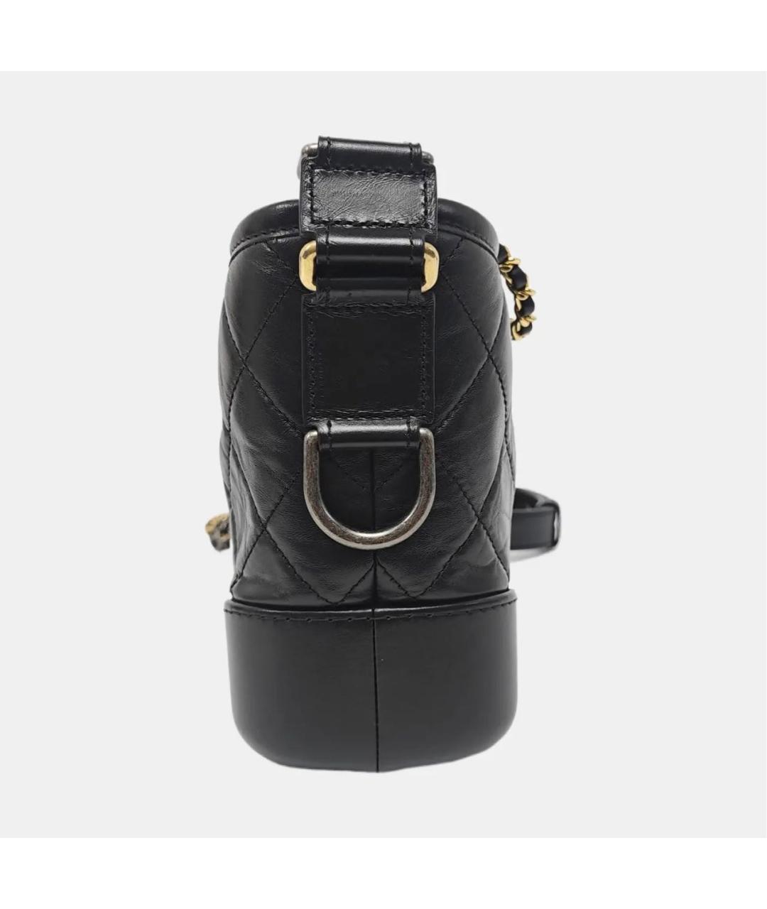 CHANEL Черная кожаная сумка через плечо, фото 2