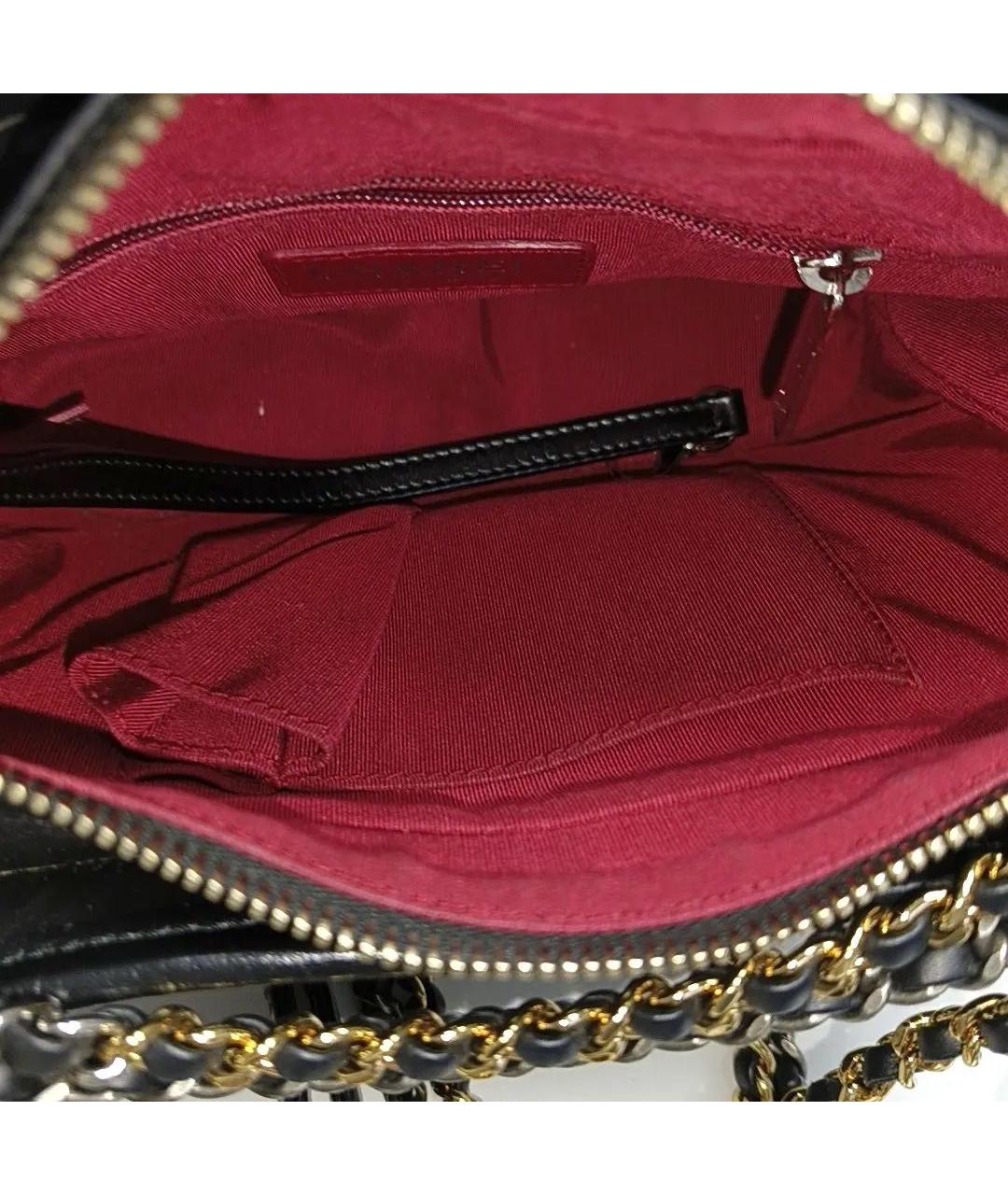 CHANEL Черная кожаная сумка через плечо, фото 5