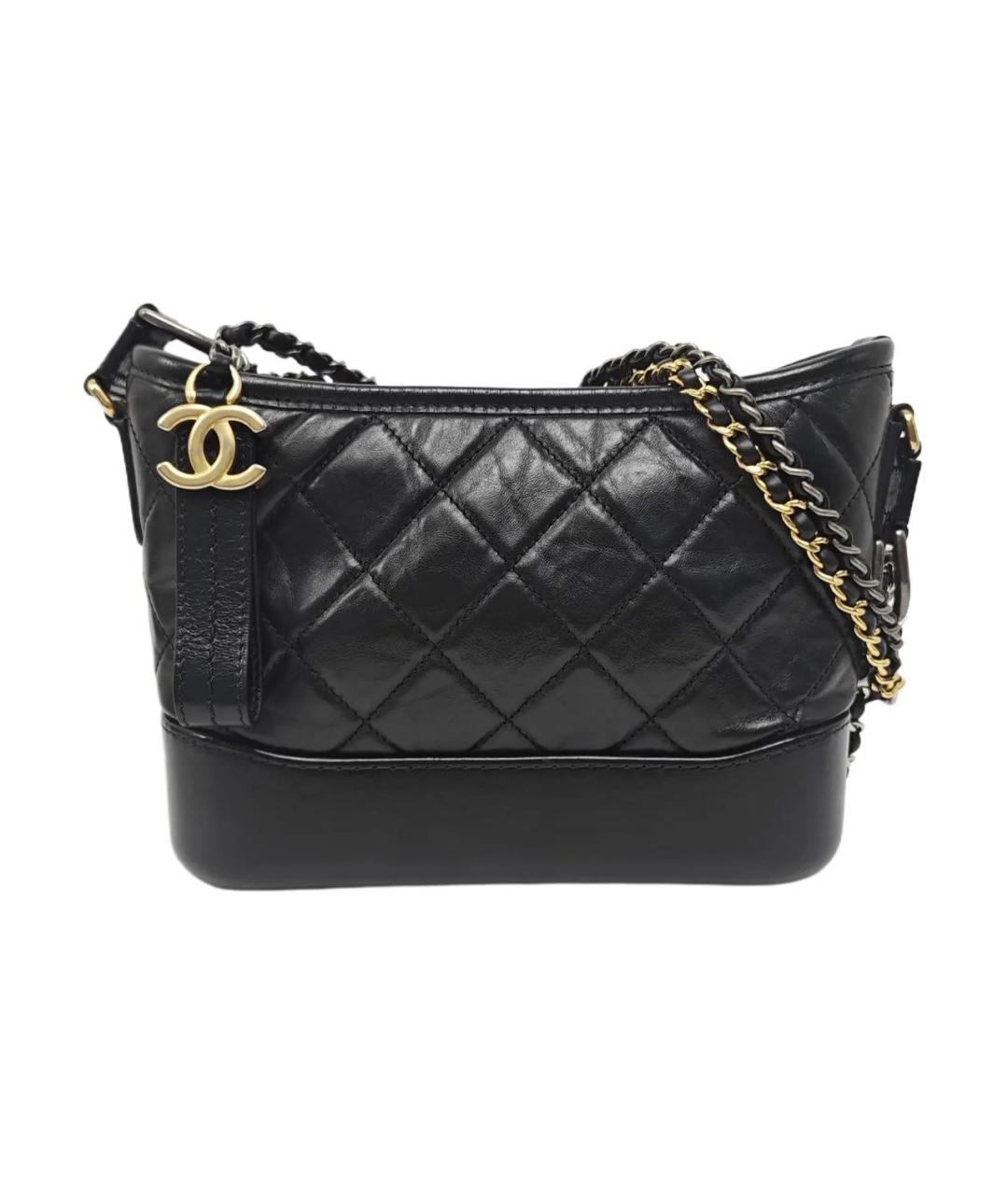 CHANEL Черная кожаная сумка через плечо, фото 1