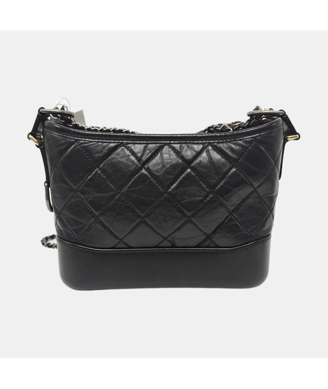 CHANEL Черная кожаная сумка через плечо, фото 4