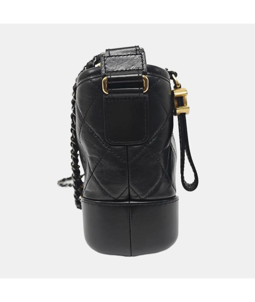 CHANEL Черная кожаная сумка через плечо, фото 3