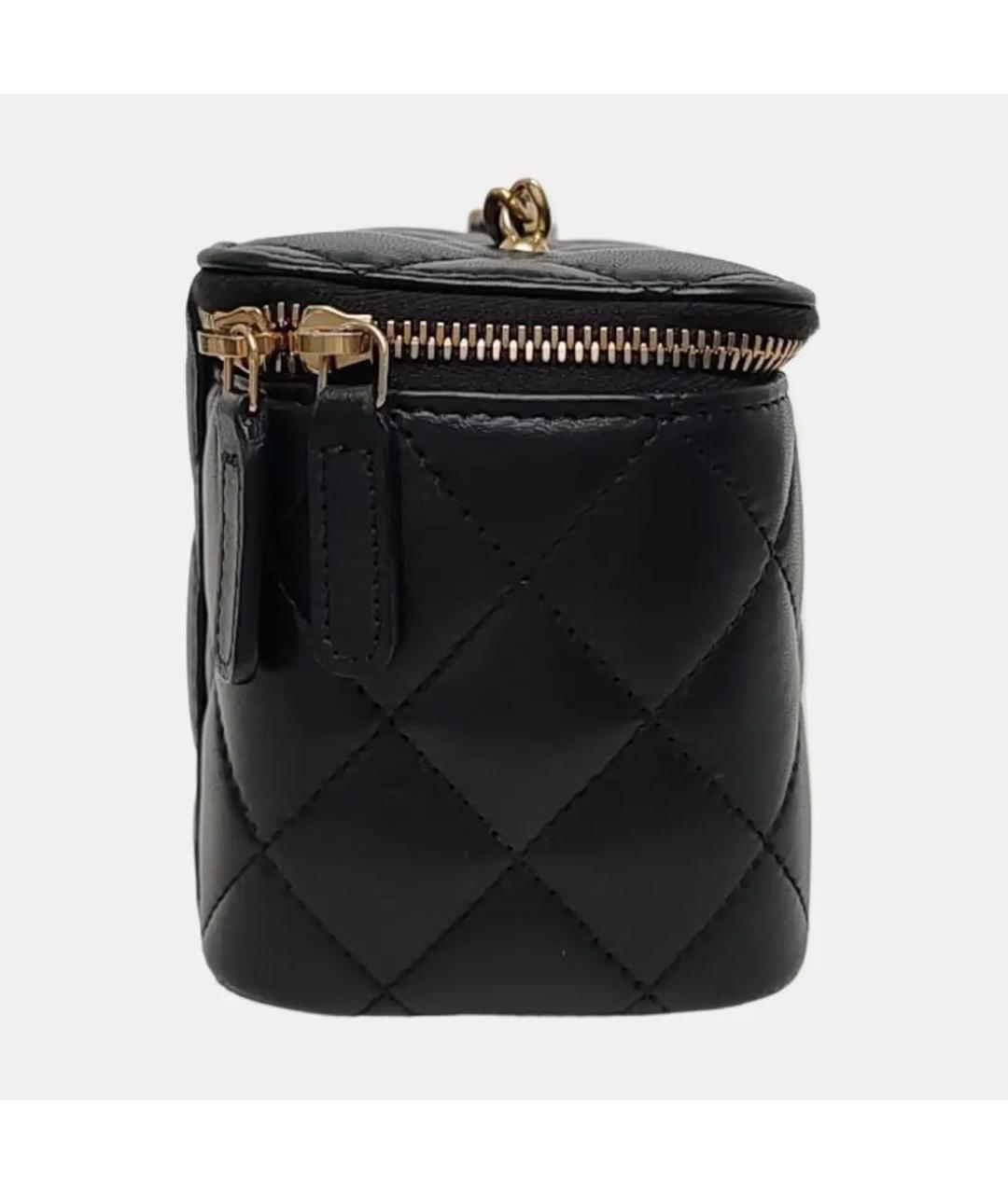 CHANEL Черная кожаная сумка через плечо, фото 3