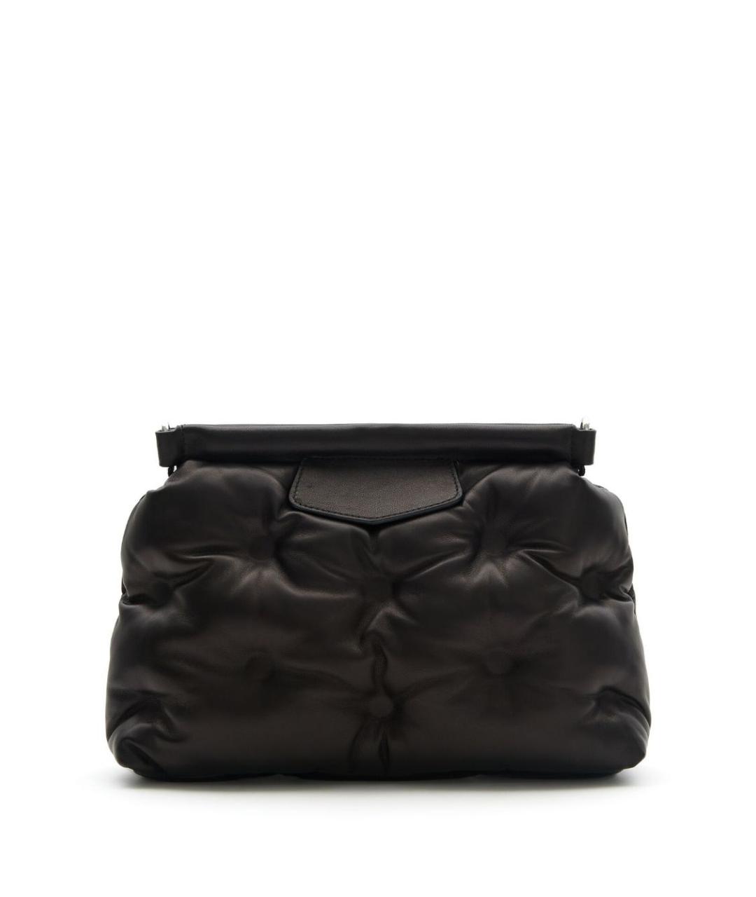 MAISON MARGIELA Черная кожаная сумка через плечо, фото 4