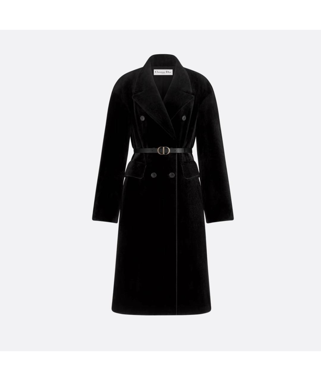 CHRISTIAN DIOR Черная меховая шуба, фото 3