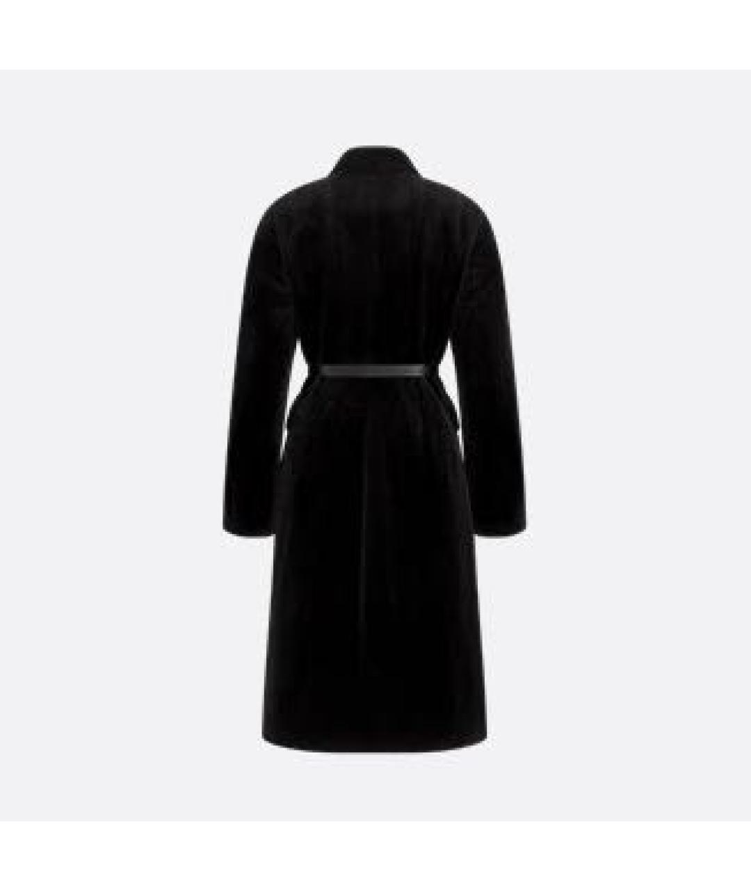 CHRISTIAN DIOR Черная меховая шуба, фото 2