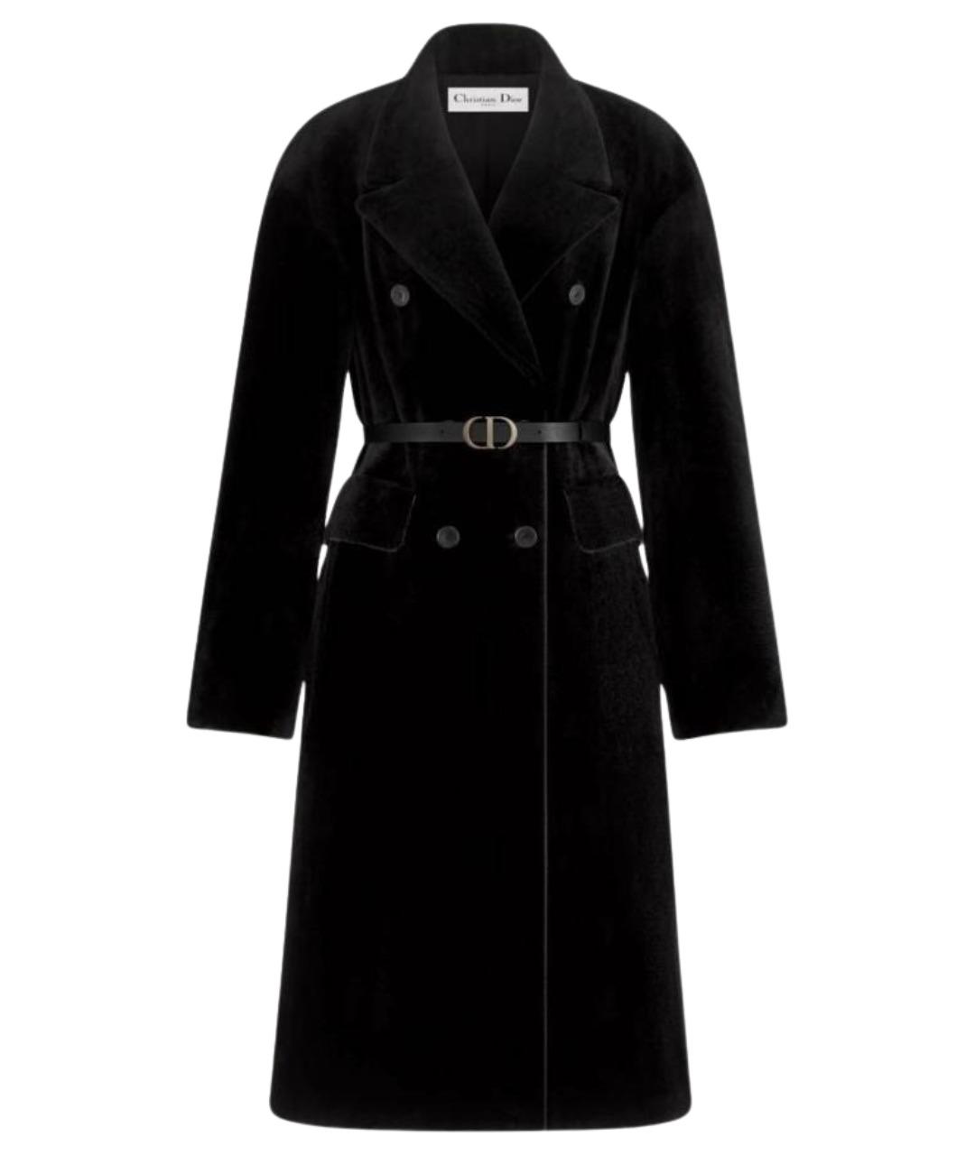 CHRISTIAN DIOR Черная меховая шуба, фото 1