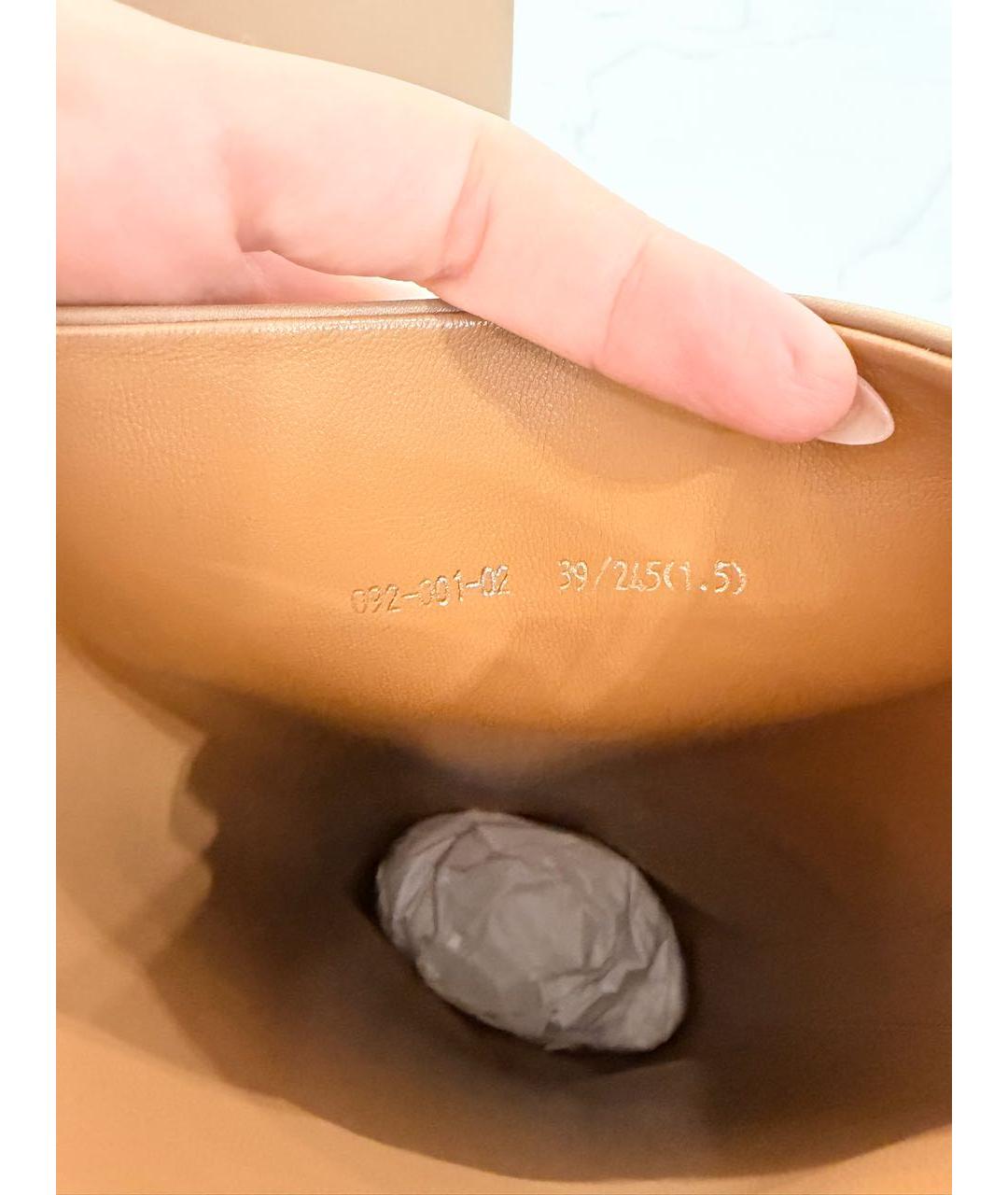 12 STOREEZ Бежевые кожаные сапоги, фото 7