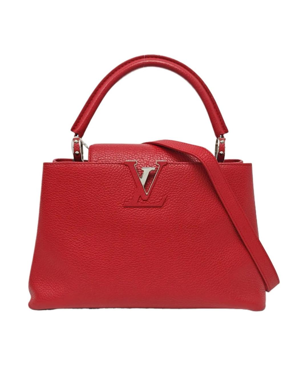 LOUIS VUITTON Красная кожаная сумка через плечо, фото 1