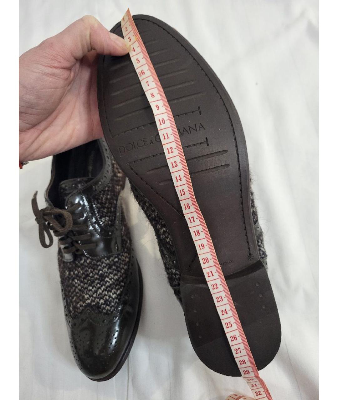 DOLCE&GABBANA Коричневые кожаные лоферы, фото 8