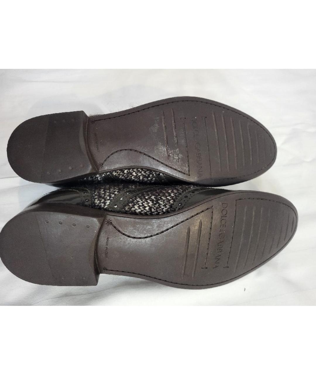 DOLCE&GABBANA Коричневые кожаные лоферы, фото 6