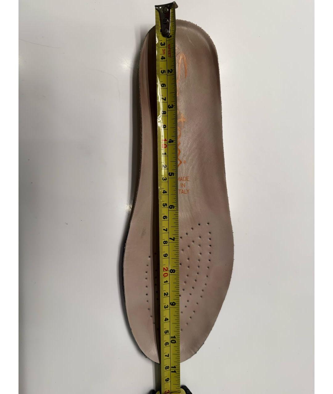 SANTONI Темно-синие кожаные низкие кроссовки / кеды, фото 5