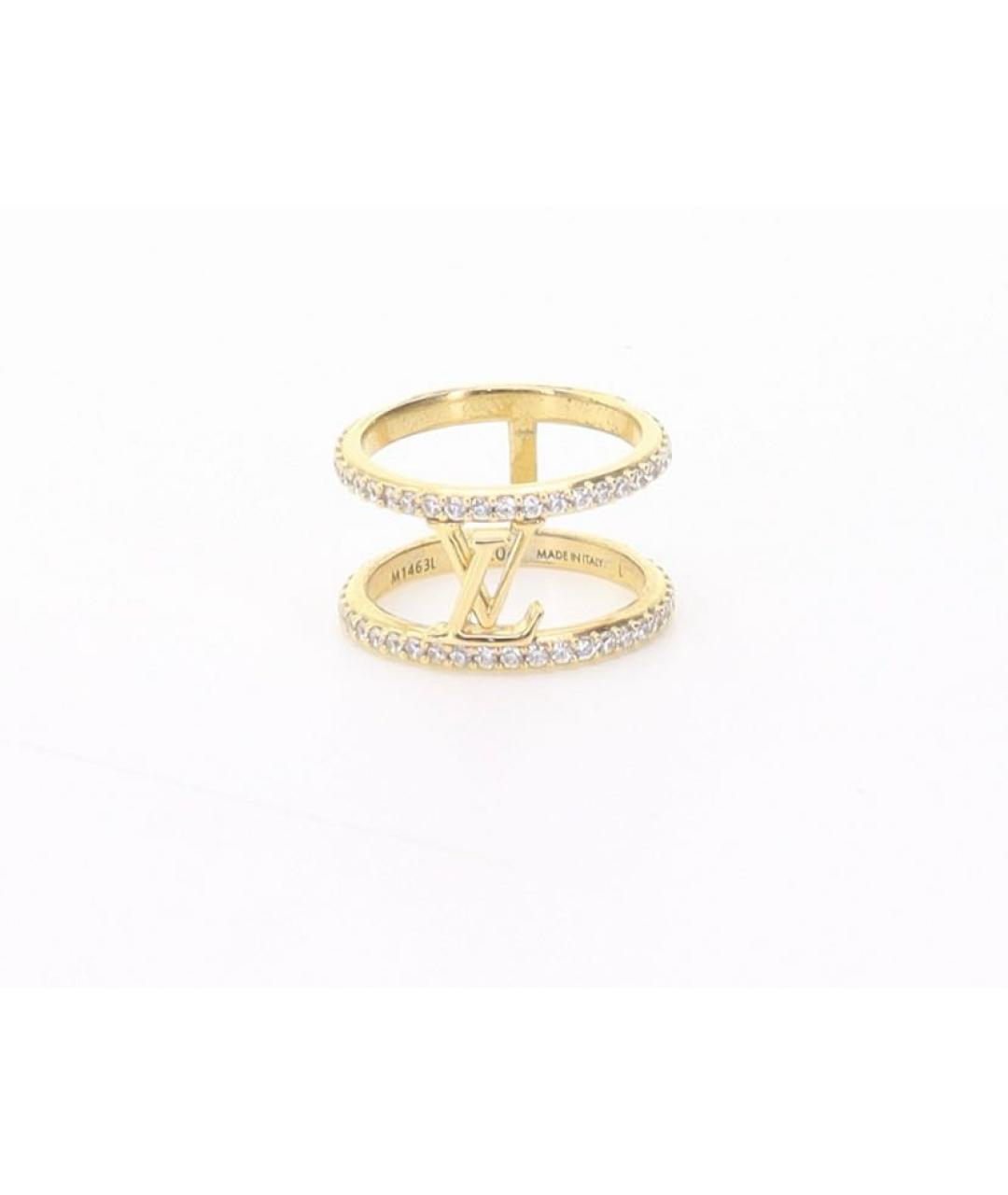 LOUIS VUITTON Золотое металлическое кольцо, фото 5
