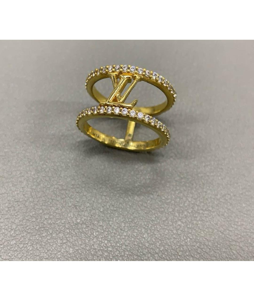 LOUIS VUITTON Золотое металлическое кольцо, фото 4