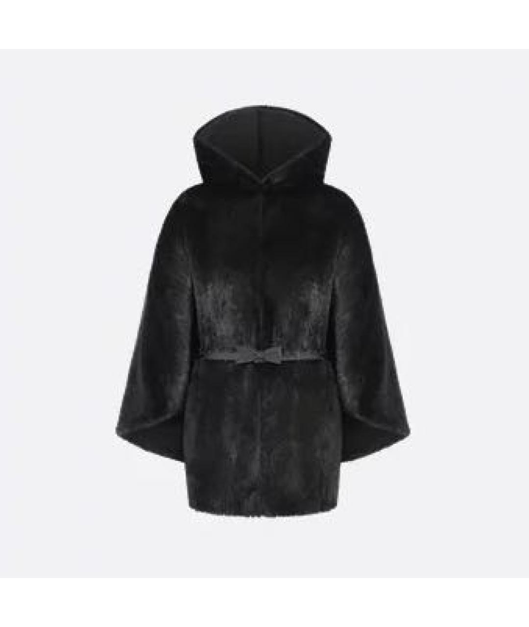 CHRISTIAN DIOR Черная меховая шуба, фото 4