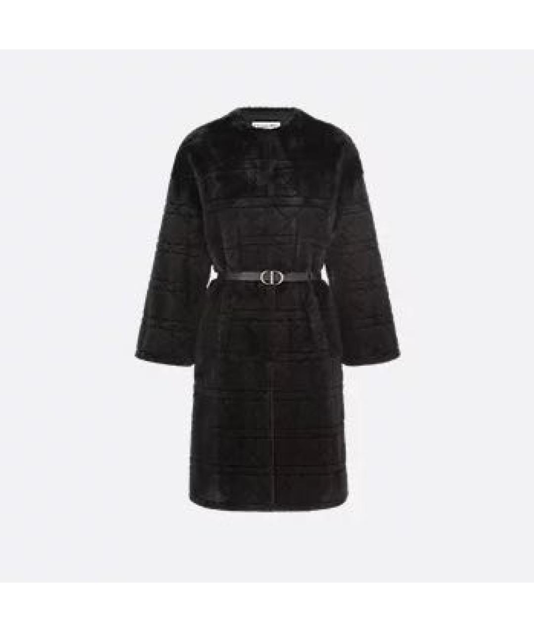 CHRISTIAN DIOR Черная меховая шуба, фото 3