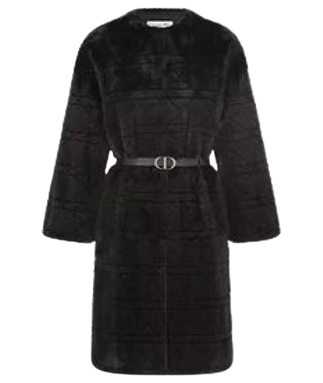 CHRISTIAN DIOR Черная меховая шуба, фото 1