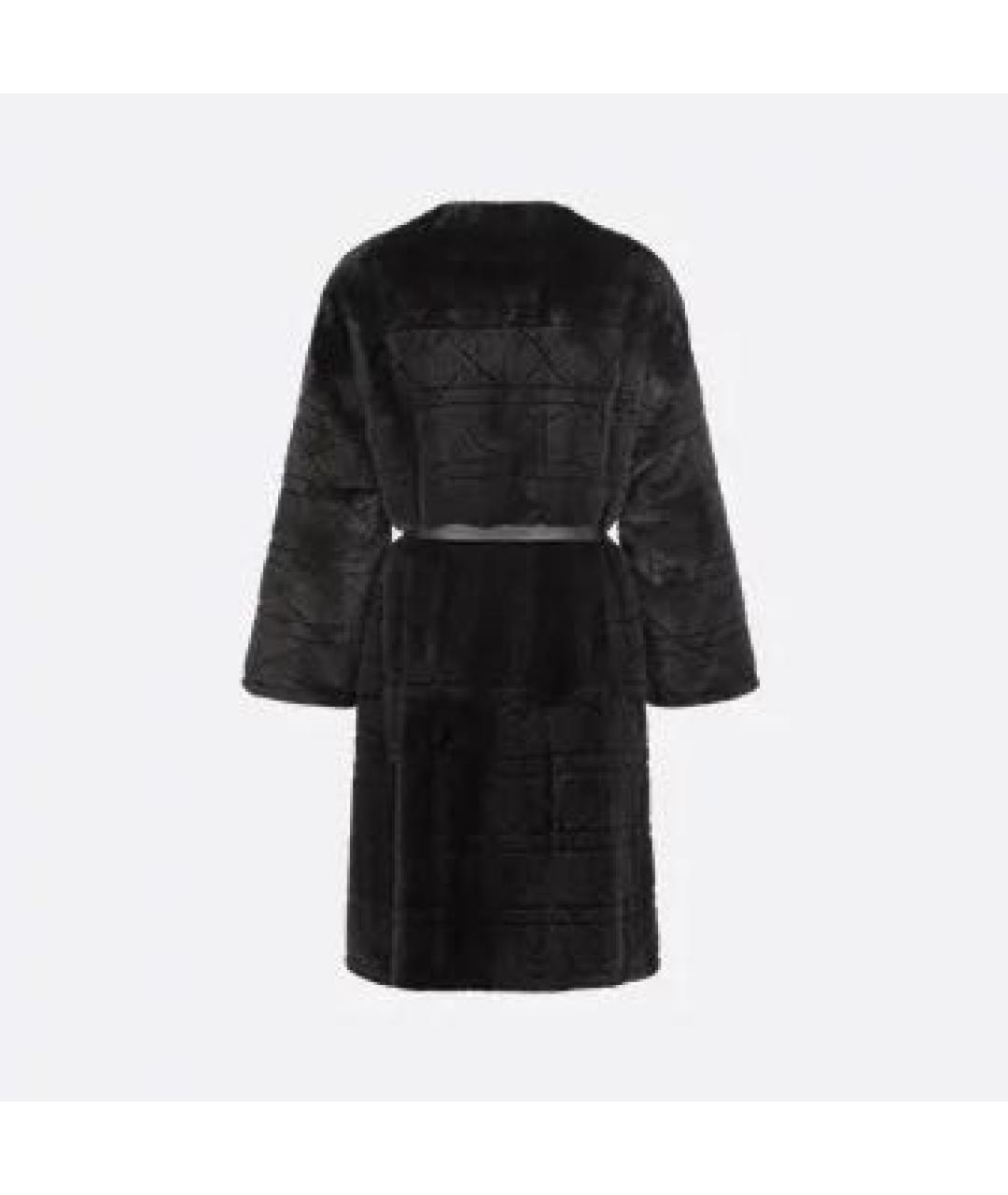 CHRISTIAN DIOR Черная меховая шуба, фото 2