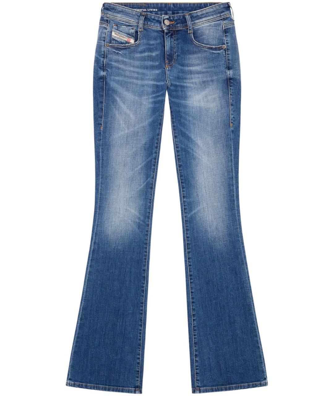 DIESEL Синие хлопковые джинсы клеш, фото 1