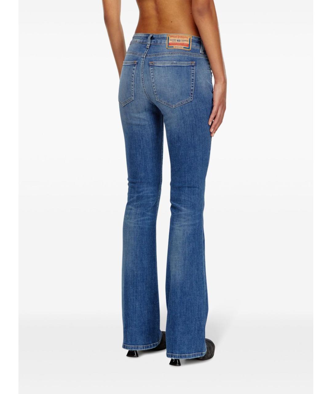 DIESEL Синие хлопковые джинсы клеш, фото 5