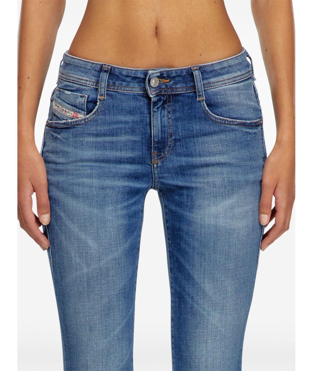 DIESEL Синие хлопковые джинсы клеш, фото 2