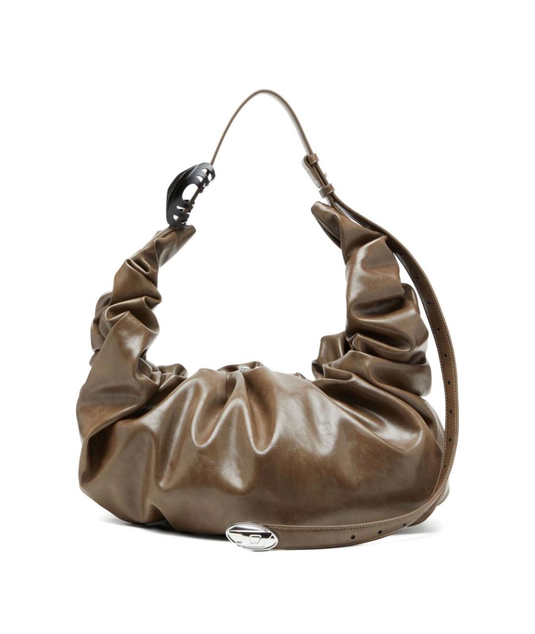 DIESEL Серая сумка тоут из искусственной кожи, фото 5