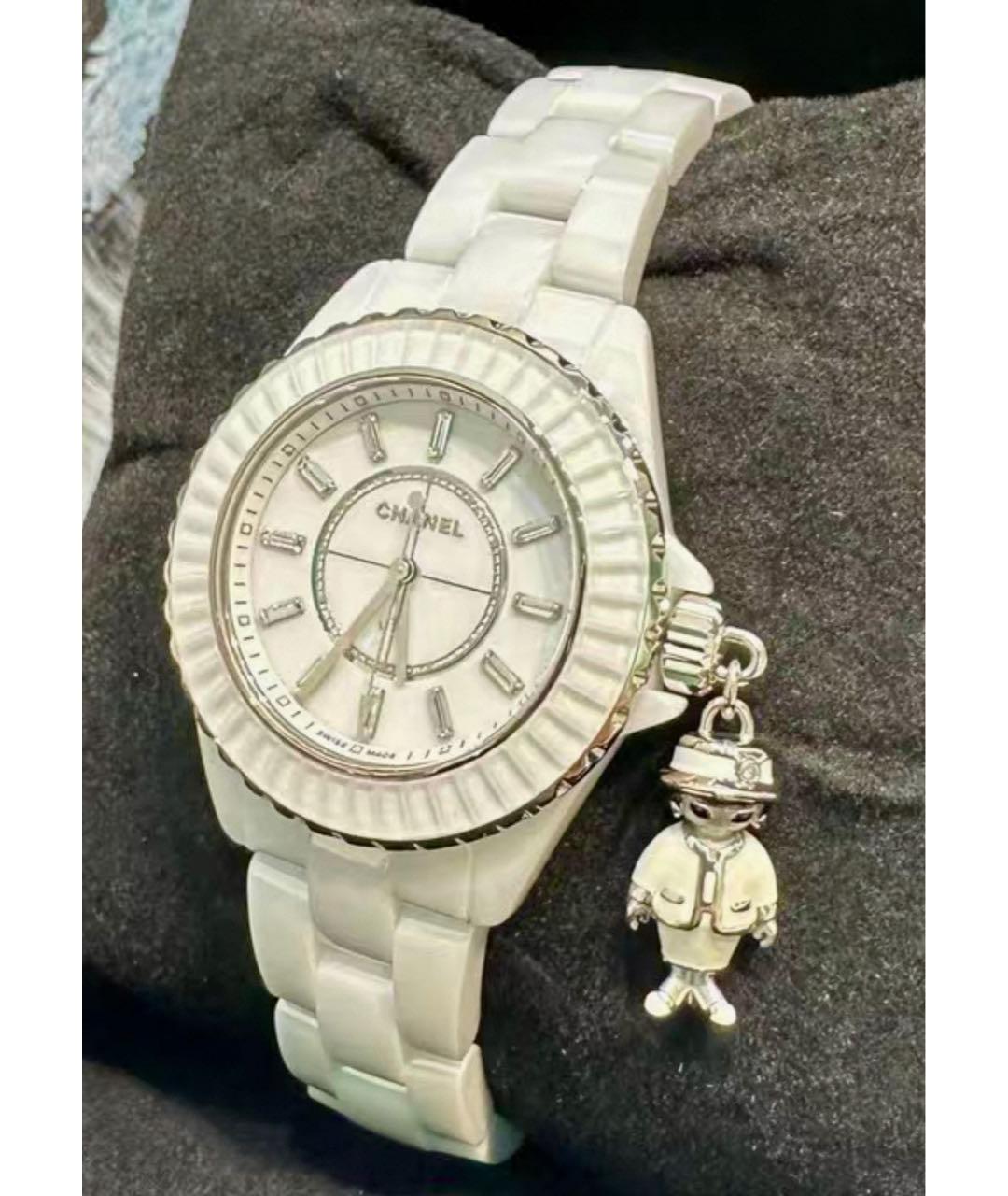 CHANEL Белые часы, фото 2