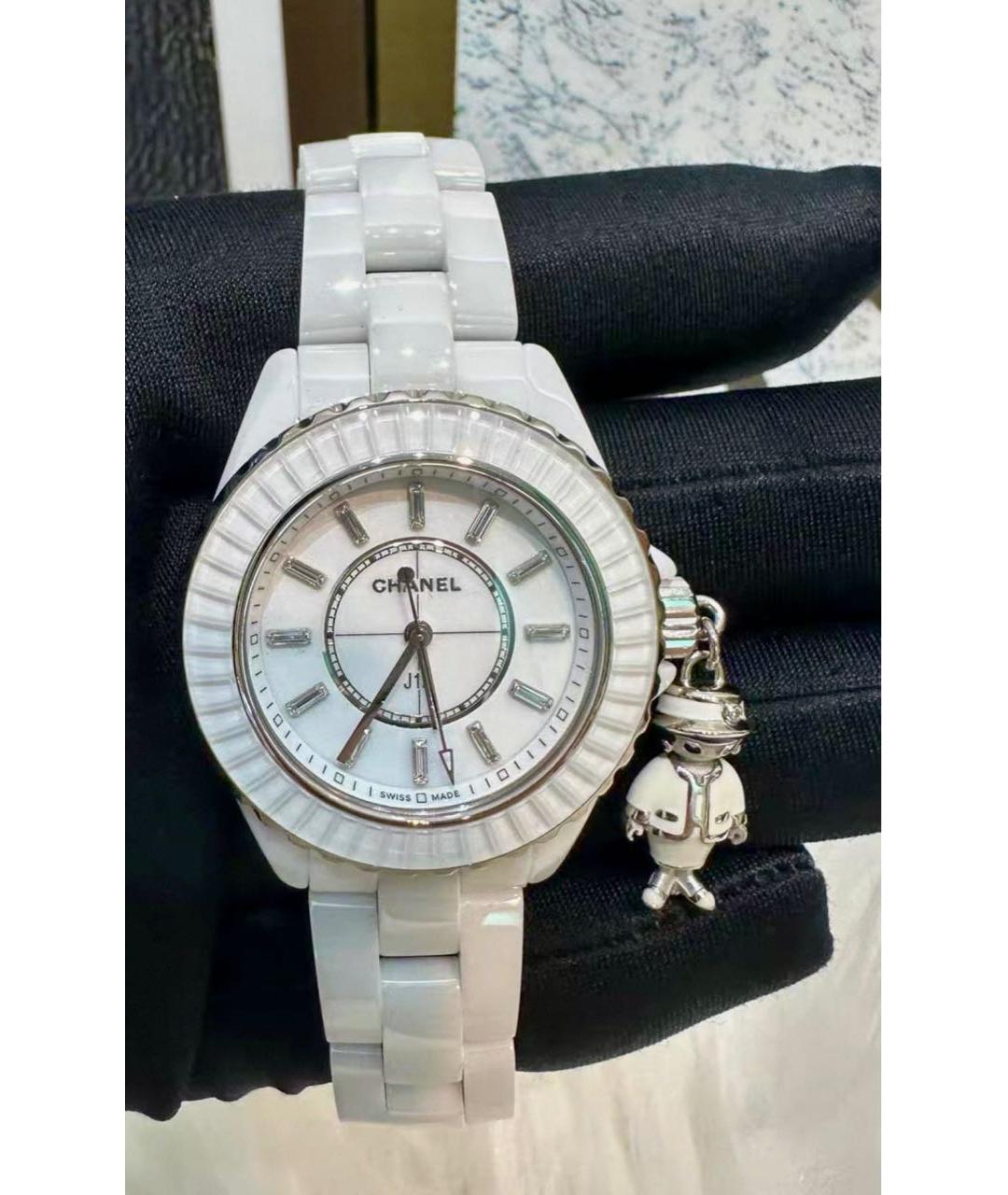 CHANEL Белые часы, фото 4