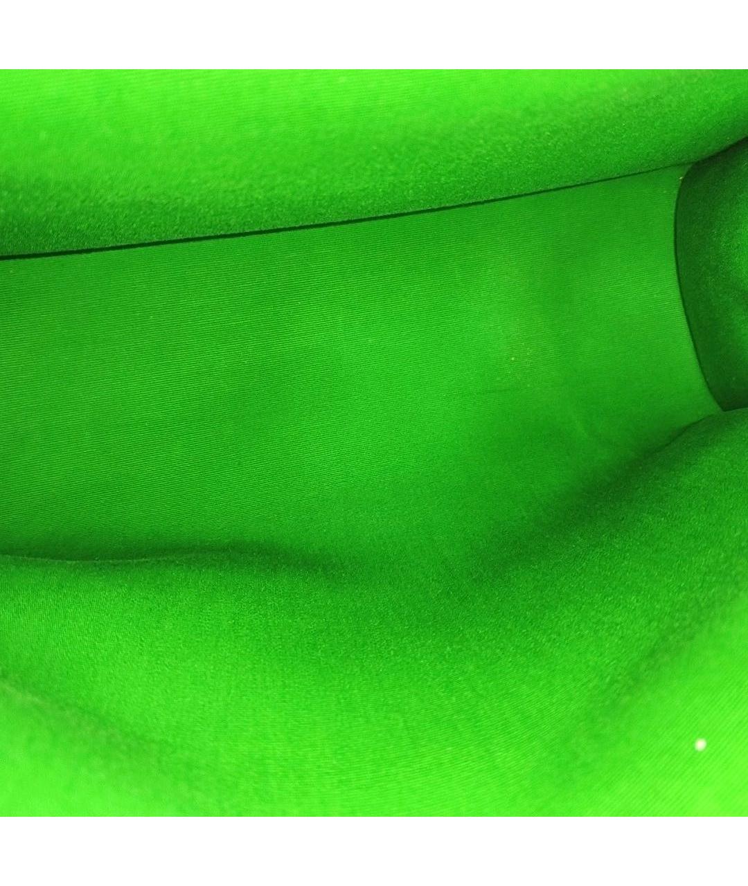 HERMES Зеленая тканевая сумка через плечо, фото 7