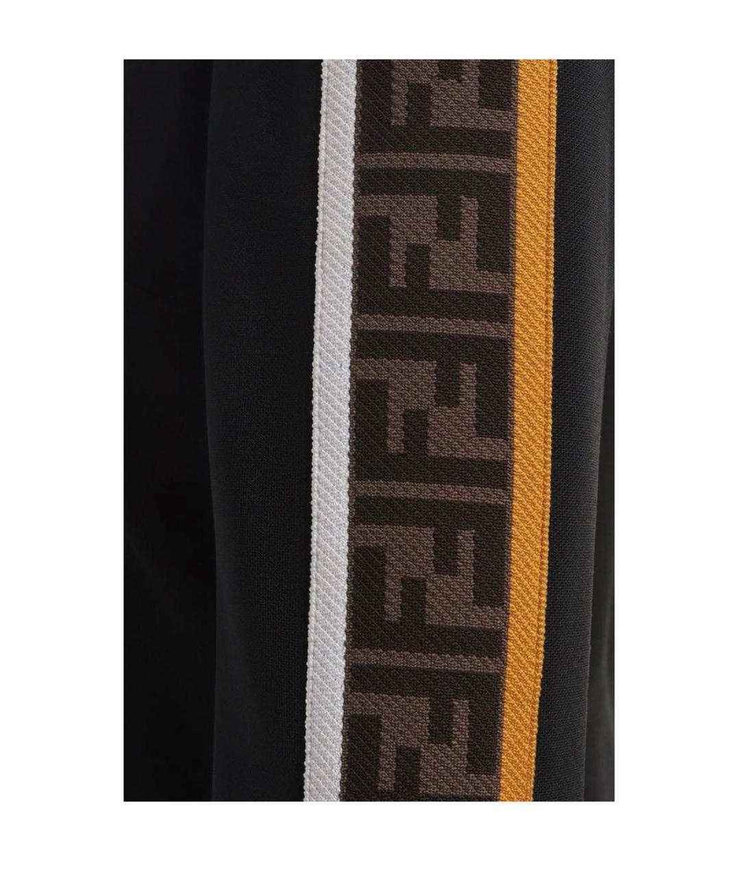 FENDI Черное хлопковое повседневное платье, фото 4