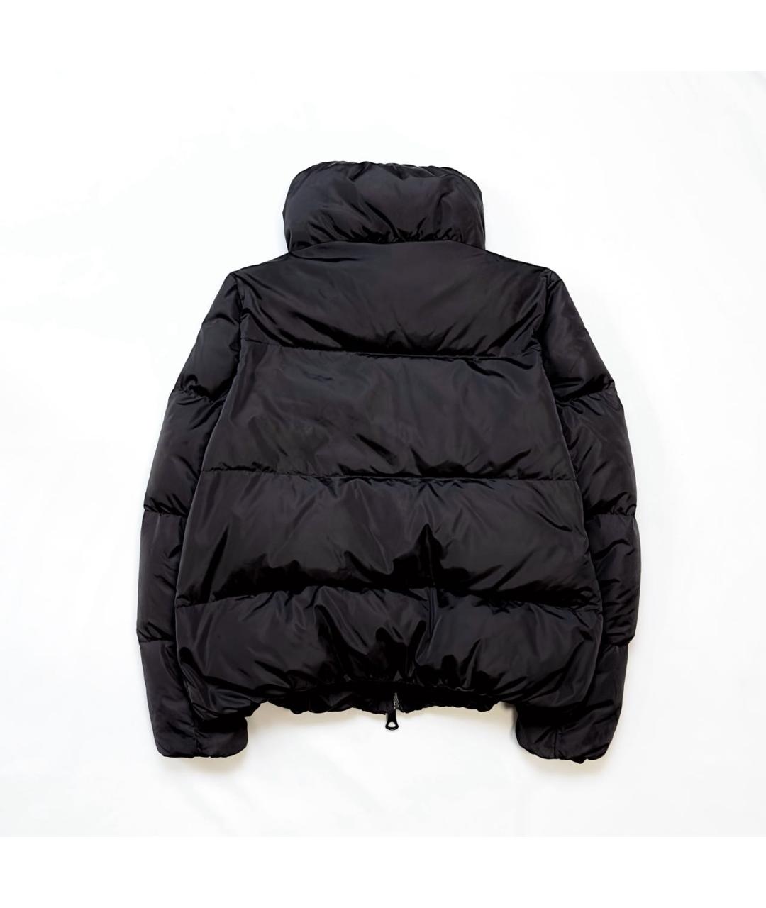 MONCLER Черный полиамидовый пуховик, фото 2