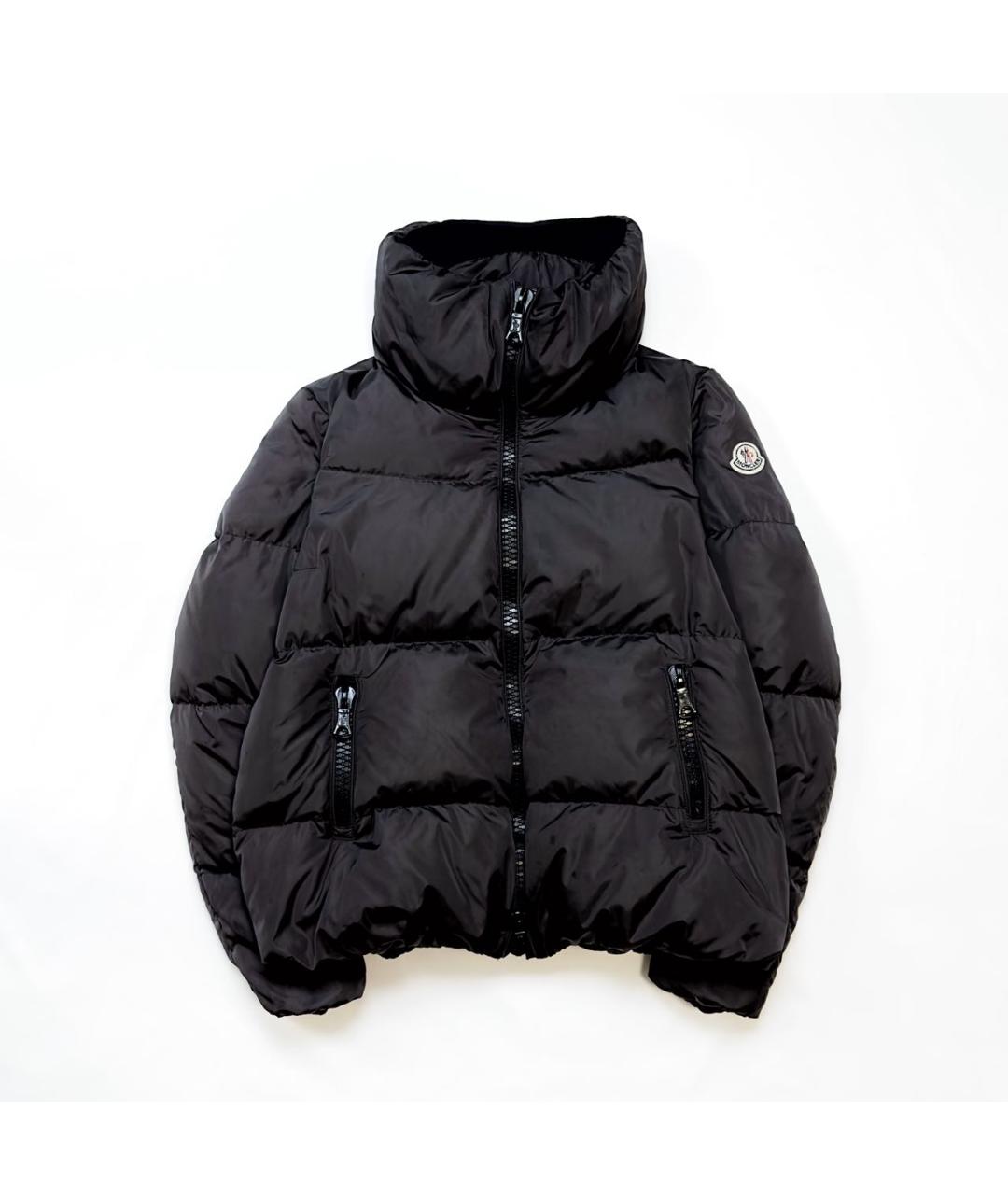 MONCLER Черный полиамидовый пуховик, фото 6