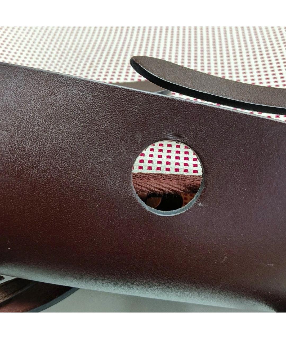 HERMES Бордовая кожаная сумка с короткими ручками, фото 7