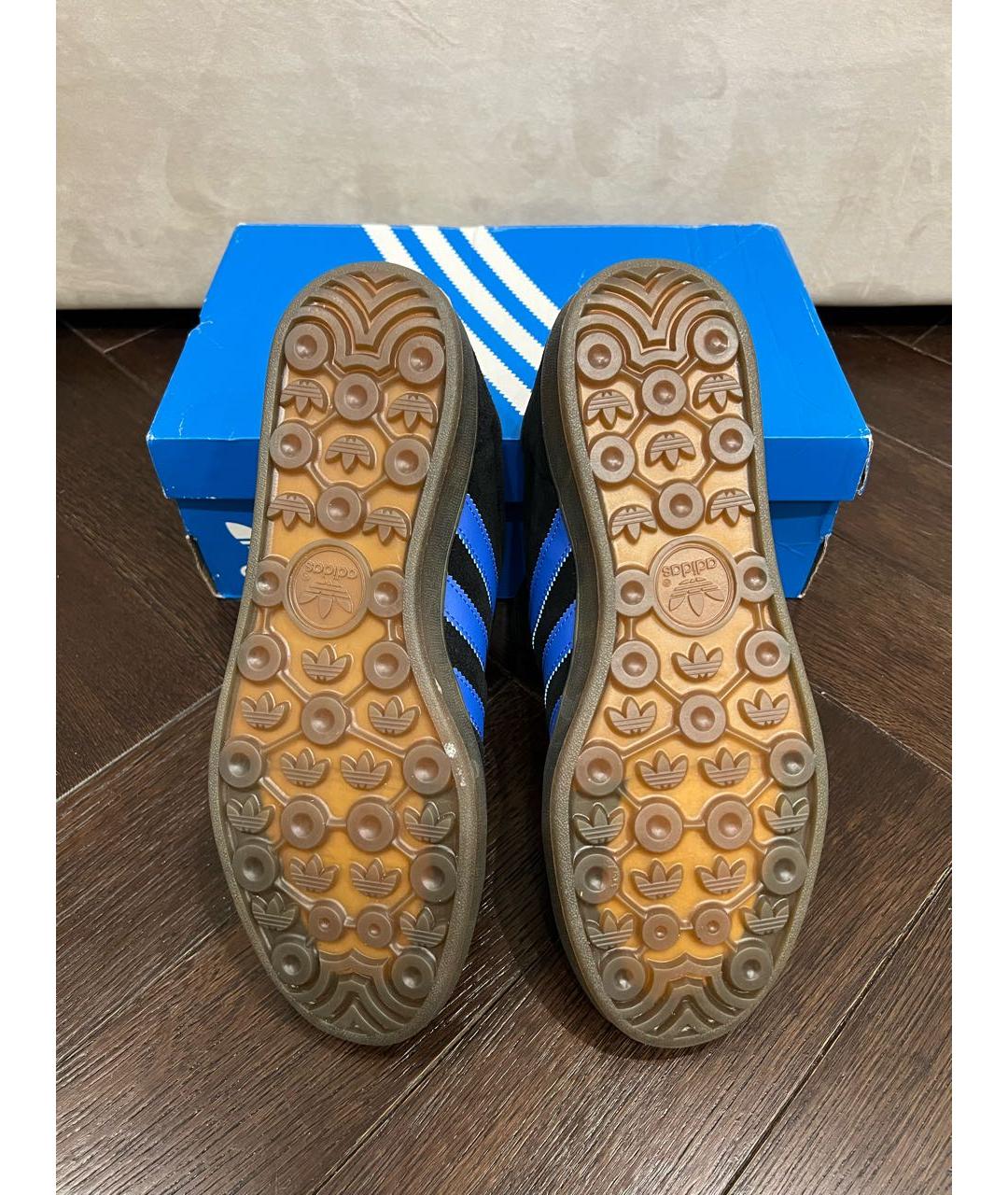 ADIDAS Черные замшевые низкие кроссовки / кеды, фото 4