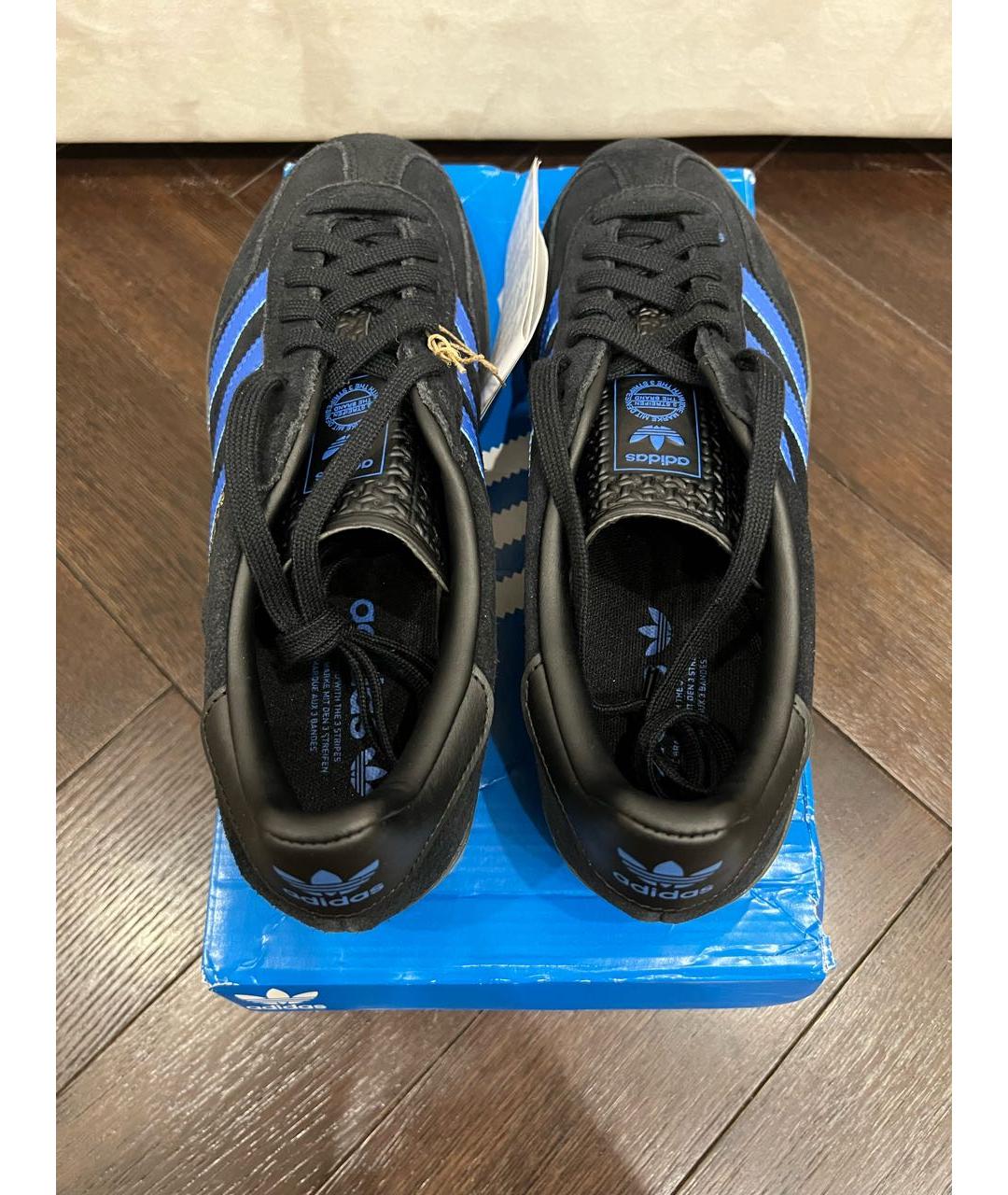 ADIDAS Черные замшевые низкие кроссовки / кеды, фото 2