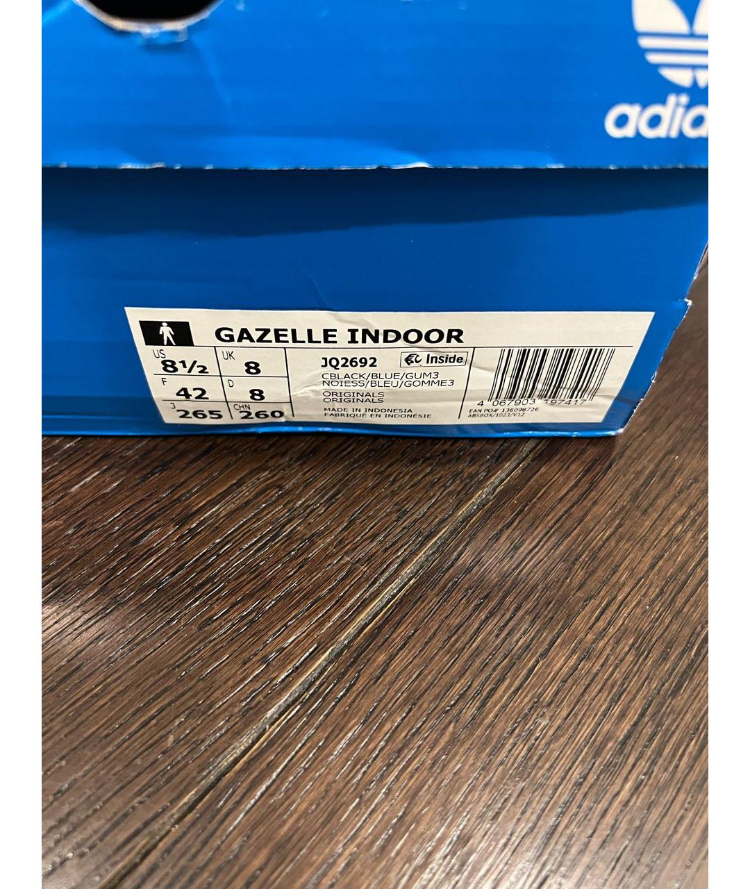 ADIDAS Черные замшевые низкие кроссовки / кеды, фото 5