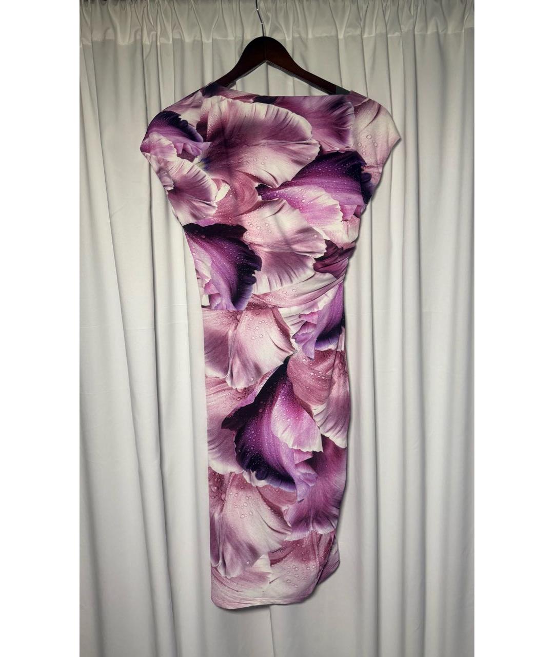 ROBERTO CAVALLI Розовое полиамидовое повседневное платье, фото 2