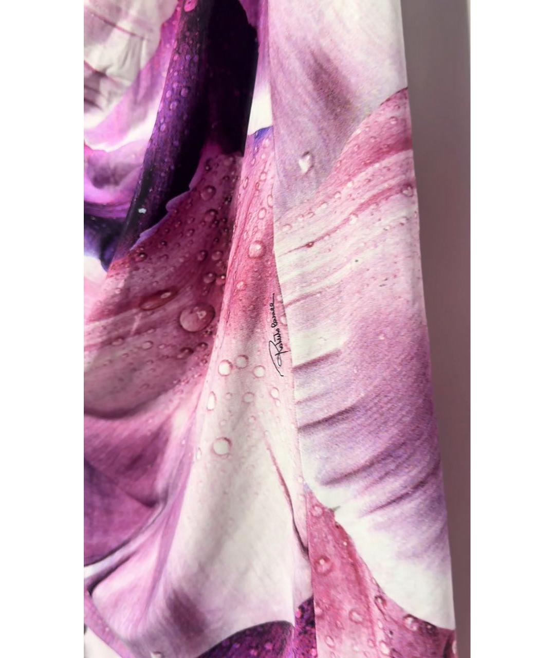 ROBERTO CAVALLI Розовое полиамидовое повседневное платье, фото 4