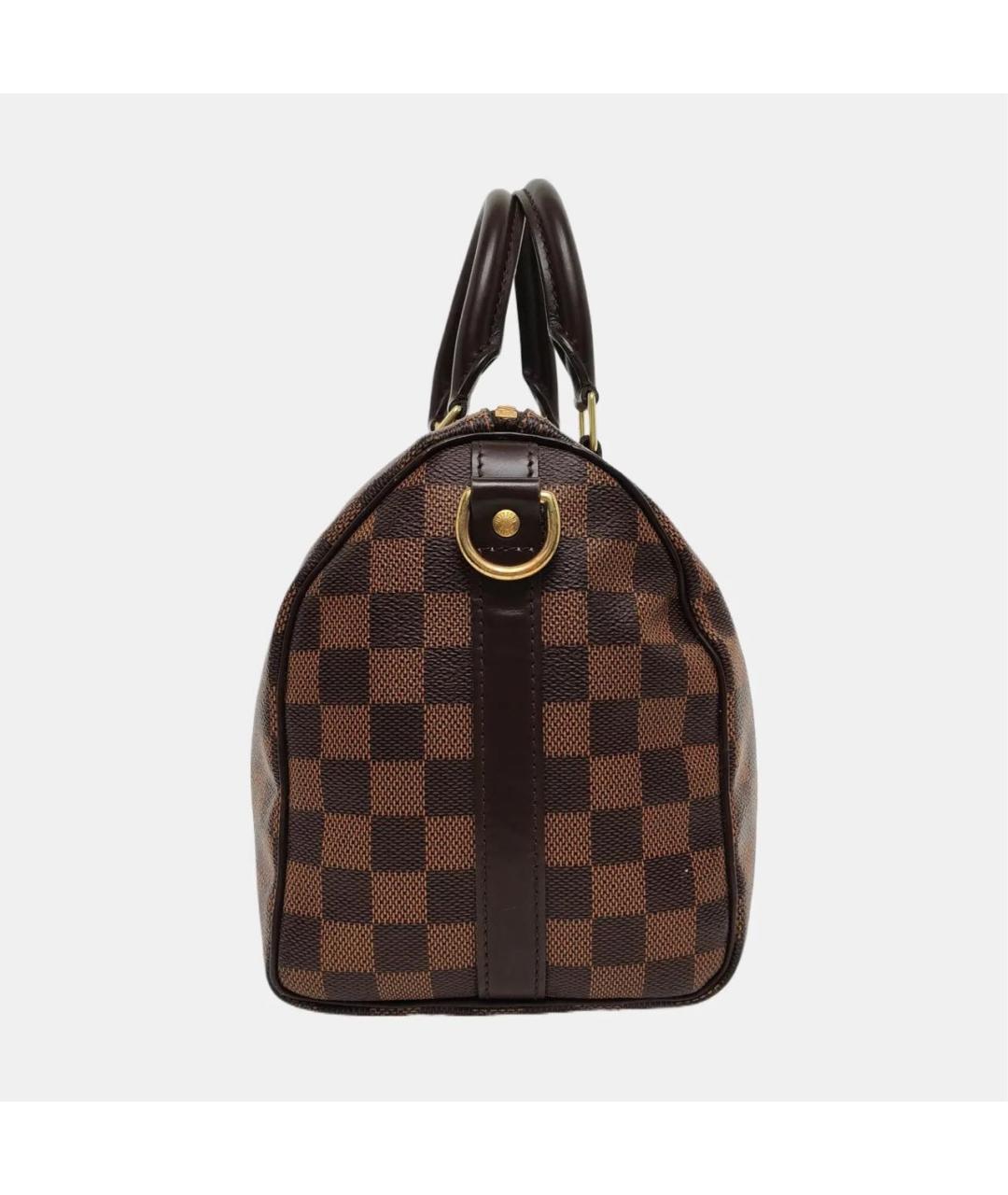 LOUIS VUITTON Коричневая кожаная сумка через плечо, фото 2