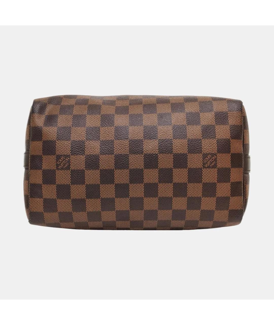 LOUIS VUITTON Коричневая кожаная сумка через плечо, фото 5