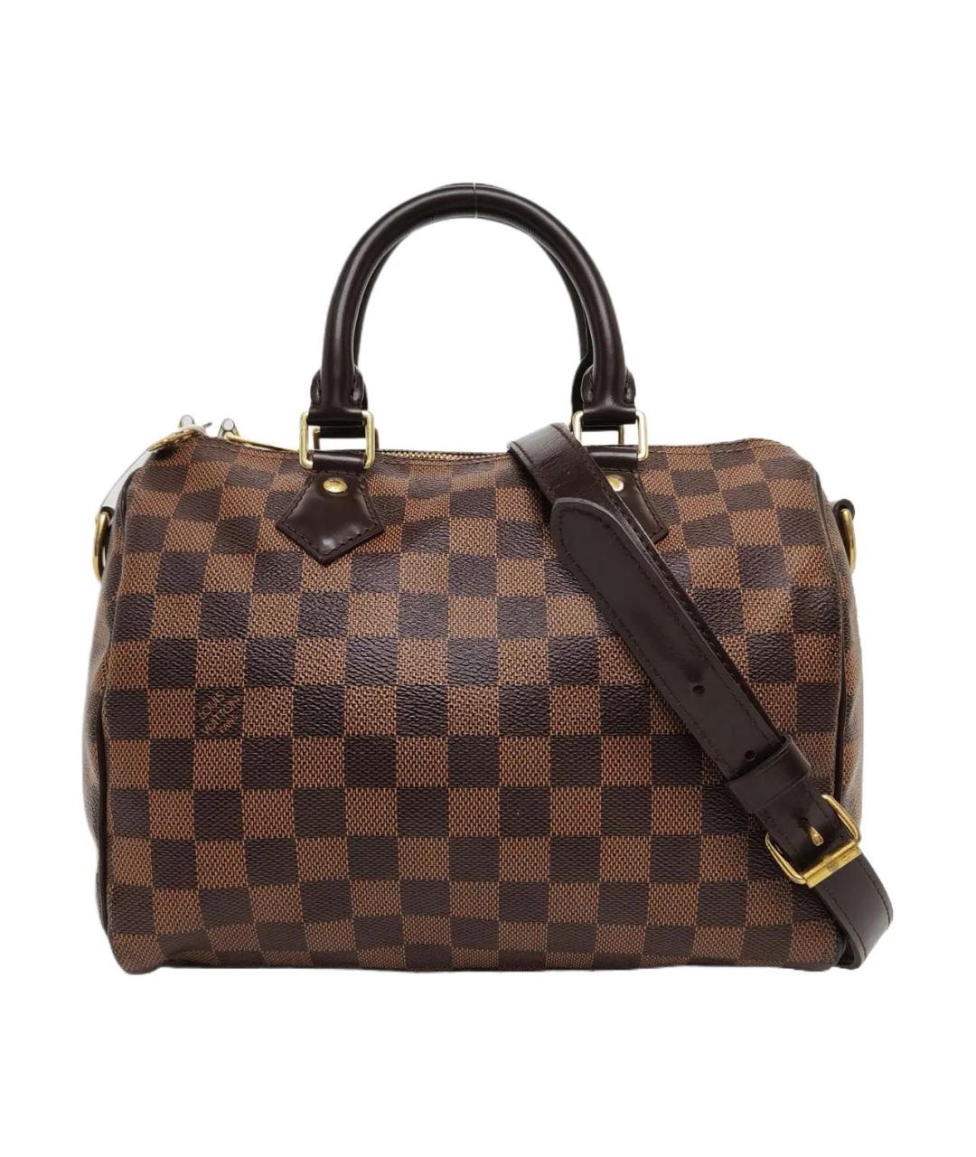 LOUIS VUITTON Коричневая кожаная сумка через плечо, фото 1