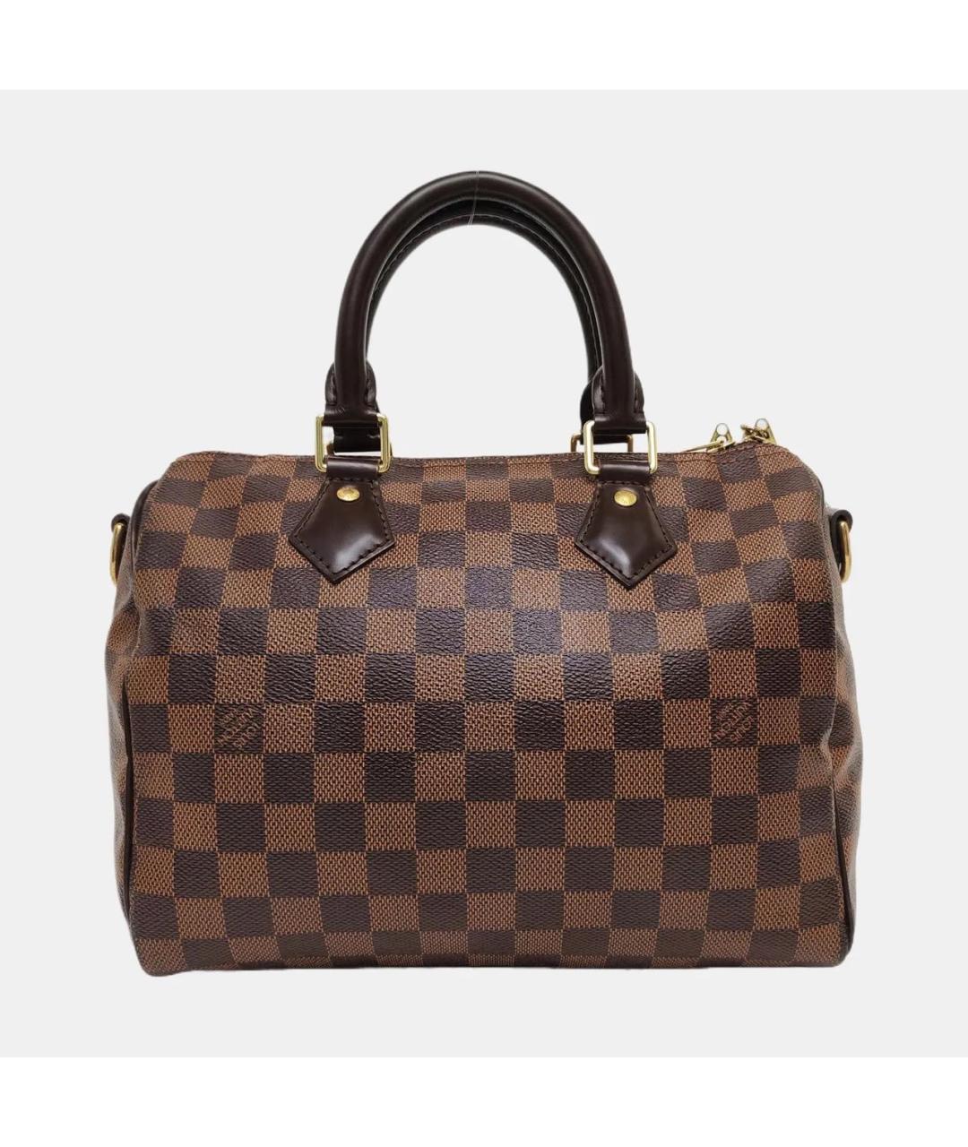 LOUIS VUITTON Коричневая кожаная сумка через плечо, фото 4