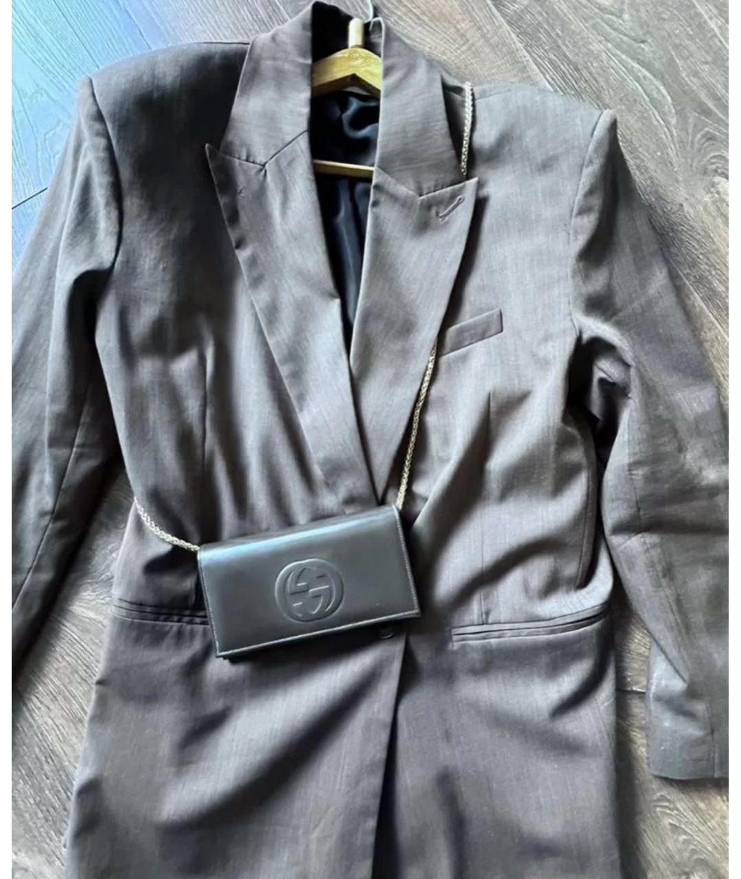 GUCCI Антрацитовая сумка через плечо, фото 5