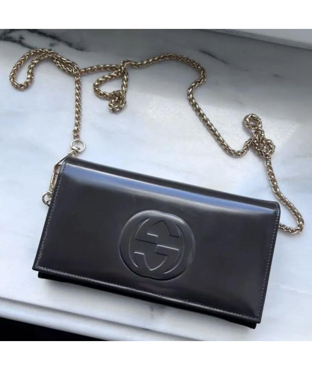 GUCCI Антрацитовая сумка через плечо, фото 8