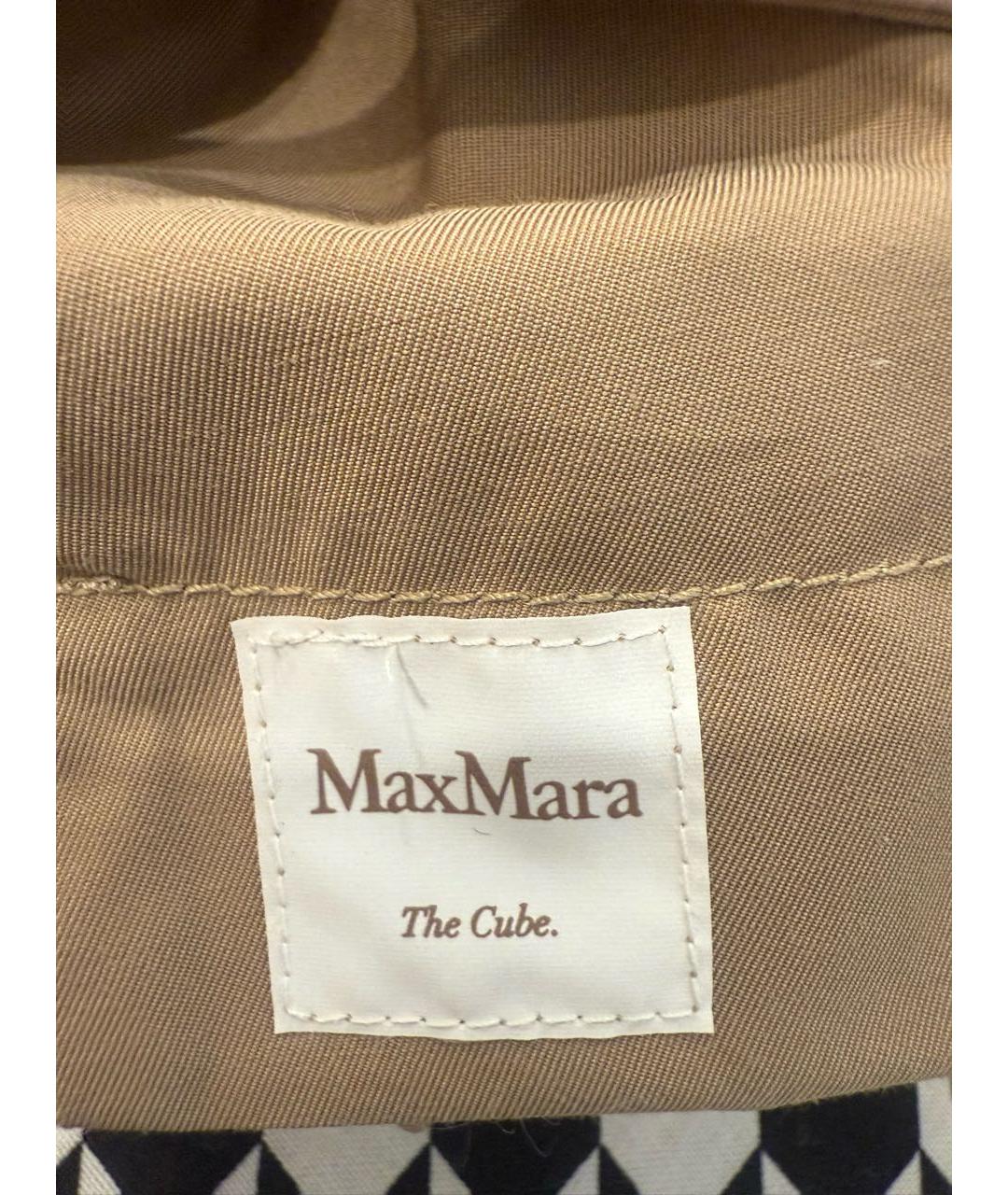 'S MAX MARA Бежевый хлопковый тренч/плащ, фото 5