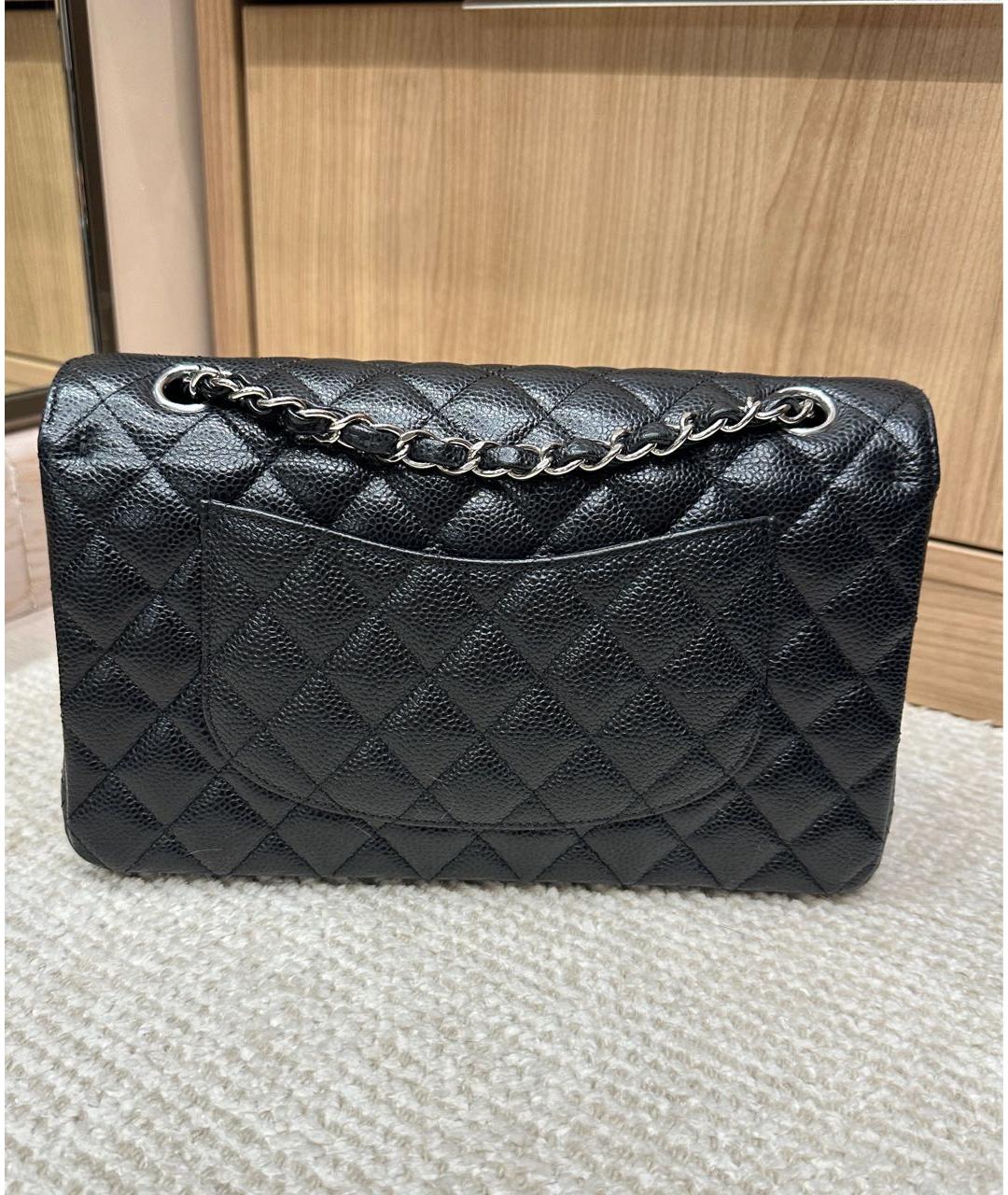 CHANEL Черная кожаная сумка через плечо, фото 3