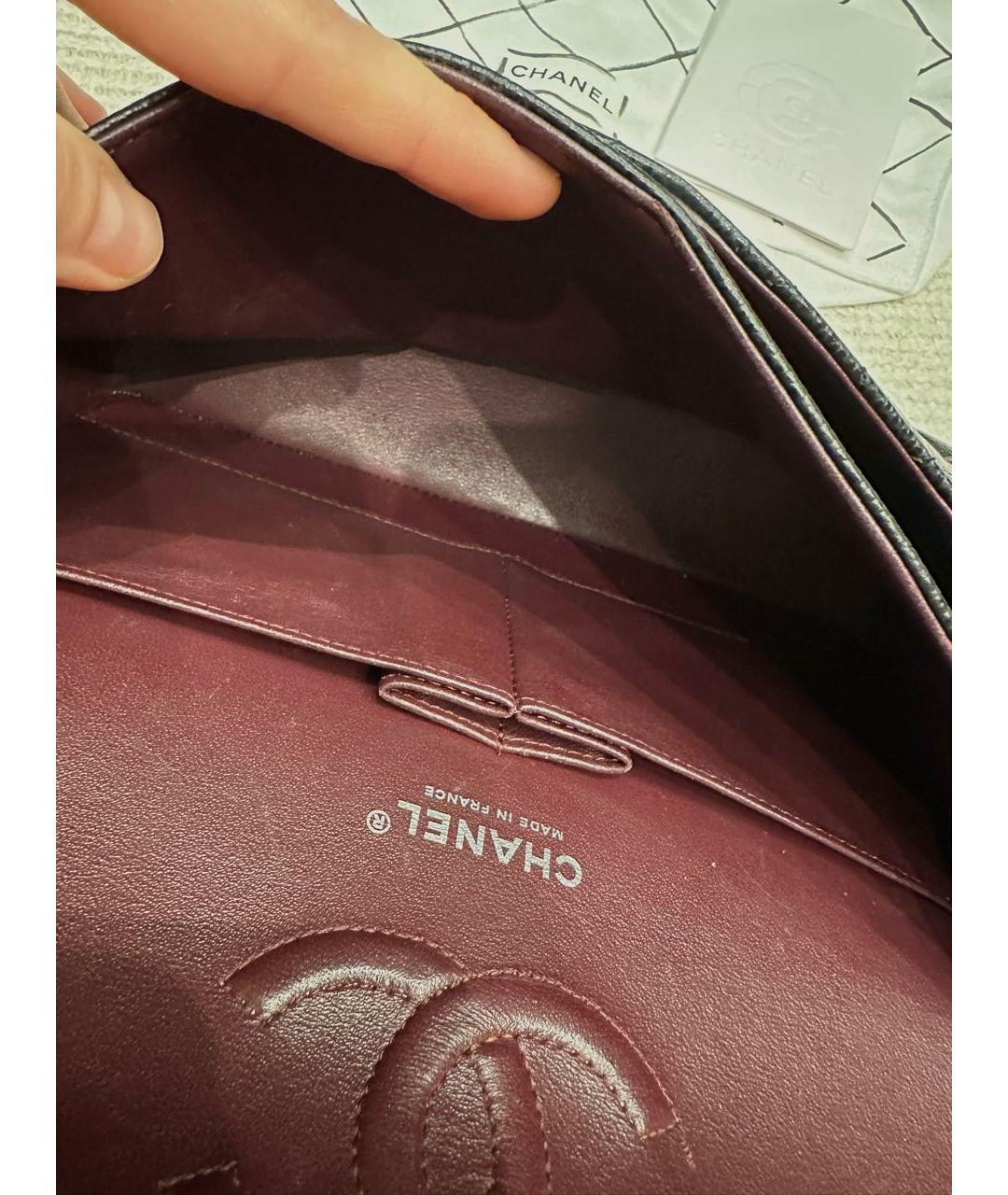 CHANEL Черная кожаная сумка через плечо, фото 5