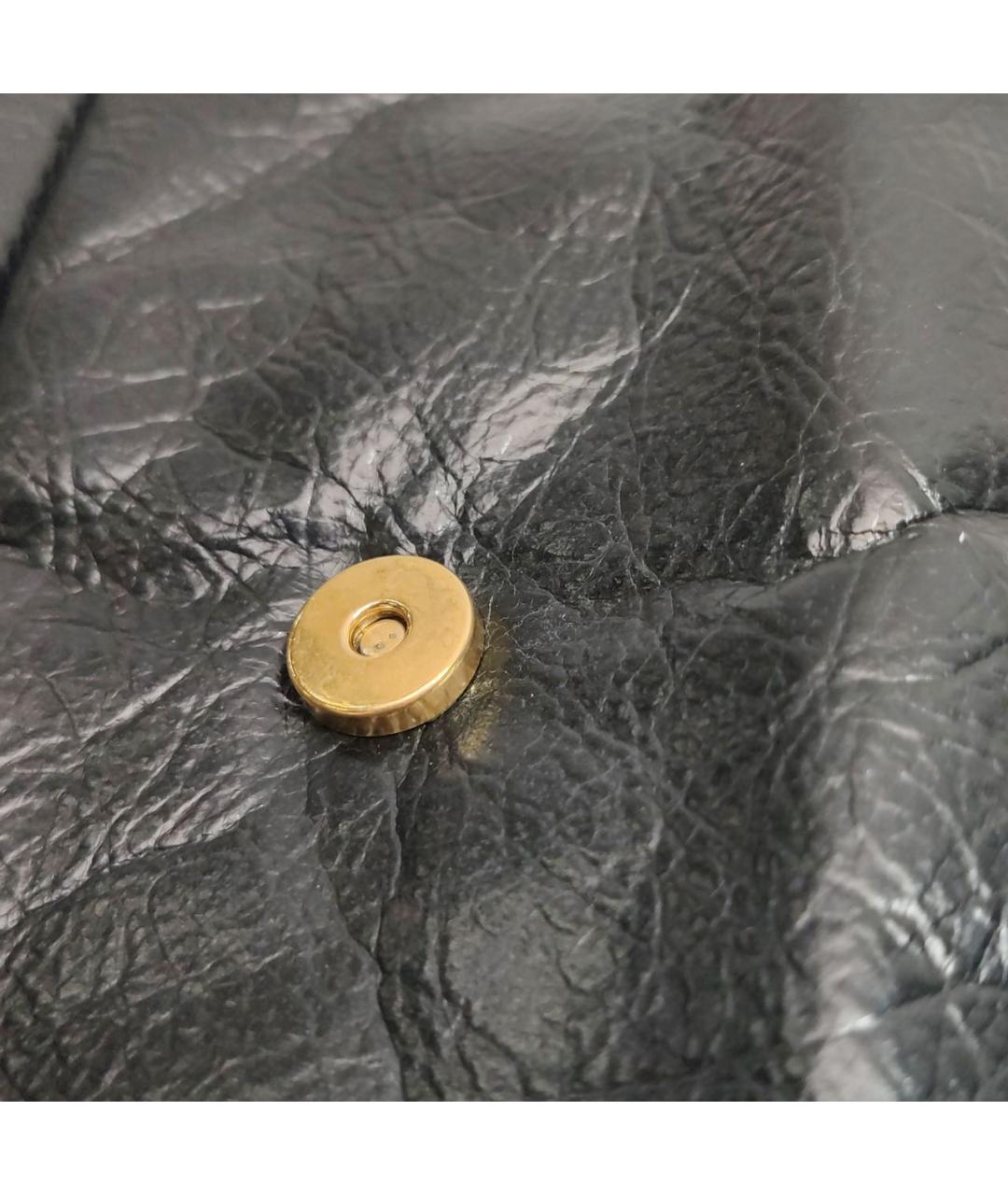 BALENCIAGA Черная кожаная сумка через плечо, фото 6