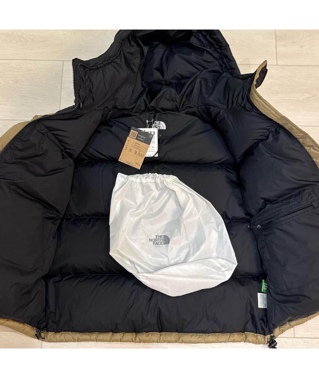 THE NORTH FACE Коричневый полиэстеровый пуховик, фото 2