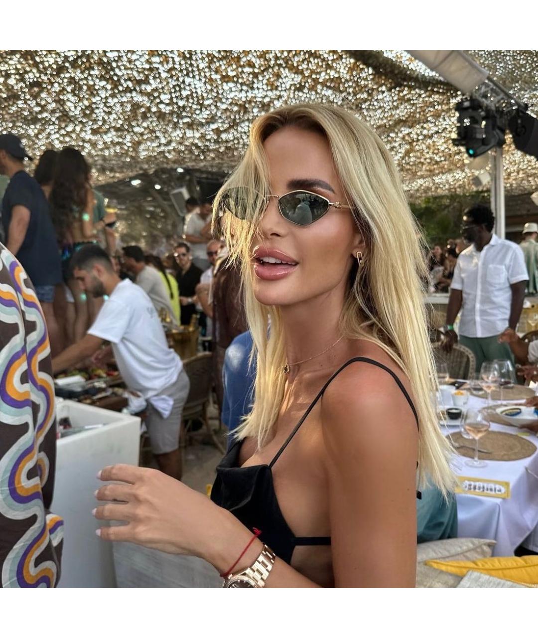 MIU MIU Черные металлические солнцезащитные очки, фото 6